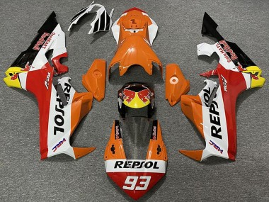 Online Naranja Blanco Amarillo Rojo Negro Brillante Rojo Bull Repsol 93 Carenado Moto Honda CBR1000RR 2017-2023