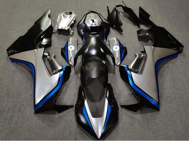 Online Plata Azul Negro Brillante Carenado Moto Honda CBR1000RR 2017-2023