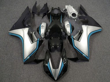 Online Plata Azul Claro Negro Brillante Carenado Moto Honda CBR1000RR 2017-2023