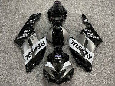 Online Plata Blanco Negro Brillante Repsol Carenado Moto Honda CBR1000RR 2004-2005
