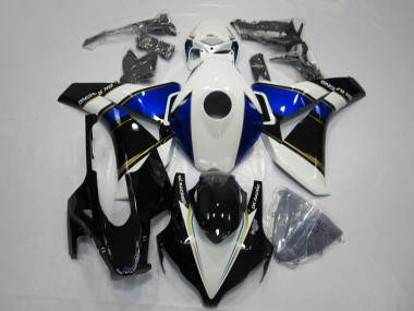 Online Blanco Azul Oro Negro Brillante Carenado Moto Honda CBR1000RR 2008-2011