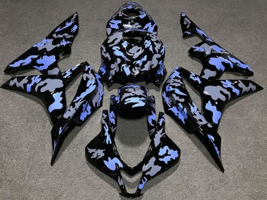 Online Azul Gris Camouflage Carenados Moto Honda CBR600RR 2007-2008