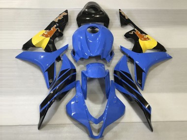 Online Azul Amarillo Negro Brillante Rojo Bull Carenado Moto Honda CBR600RR 2007-2008