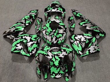 Online Camouflage Verde Claro Carenado Moto Honda CBR600RR 2005-2006