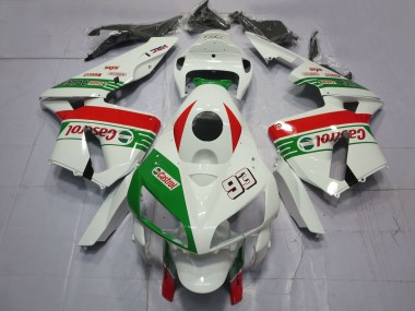 Online Blanco Verde Rojo Castrol 93 Carenado Moto Honda CBR600RR 2005-2006