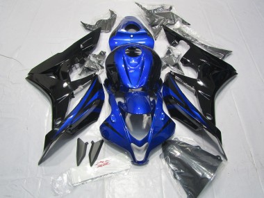 Online Azul Negro Brillante Kits Carenados Moto Honda CBR600RR 2007-2008