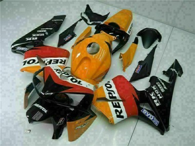 Online Naranja Blanco Rojo Negro Repsol Carenado Moto Honda CBR600RR 2005-2006