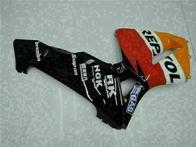 Online Naranja Blanco Rojo Negro Repsol Carenado Moto Honda CBR600RR 2005-2006