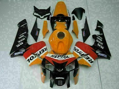 Online Naranja Blanco Rojo Negro Repsol Carenado Moto Honda CBR600RR 2005-2006