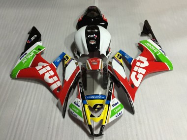 Online Blanco Rojo Verde Amarillo Negro Brillante Givi 6 Carenado Moto Honda CBR600RR 2007-2008