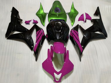 Online Verde Rosa Negro Brillante Carenado Moto Honda CBR600RR 2007-2008