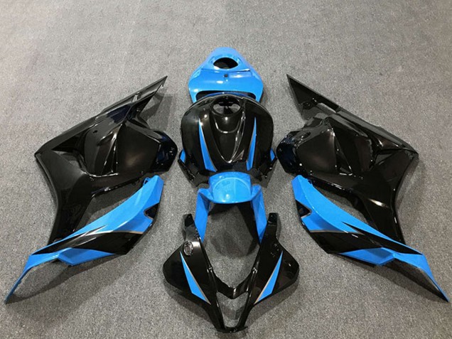 Online Azul Cielo Negro Brillante Carenado Moto Honda CBR600RR 2009-2012