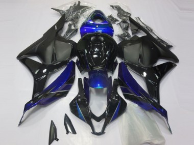 Online Azul Negro Brillante Negro Mate Carenados Moto Honda CBR600RR 2009-2012