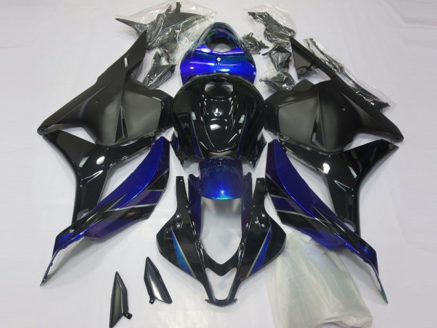 Online Azul Negro Brillante Negro Mate Carenados Moto Honda CBR600RR 2009-2012