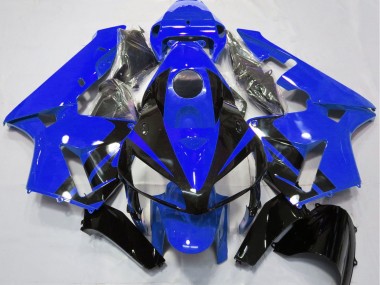 Online Azul Negro Brillante Diseño Carenado Moto Honda CBR600RR 2005-2006
