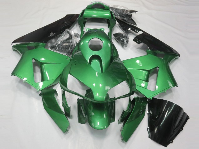 Online Verde Negro Brillante Carenados Moto Honda CBR600RR 2003-2004