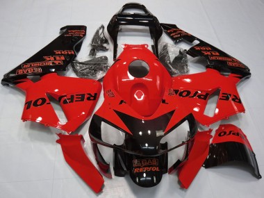 Online Rojo Negro Brillante Repsol Carenado Moto Honda CBR600RR 2003-2004