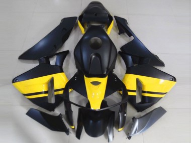 Online Negro Mate Amarillo Brillante Carenado Moto Honda CBR600RR 2005-2006