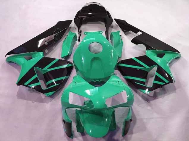 Online Verde Menta Negro Brillante OEM Estilo Carenado Moto Honda CBR600RR 2003-2004