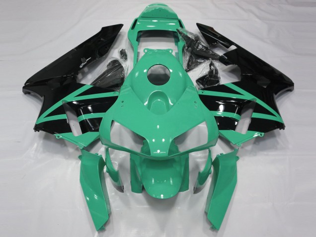 Online Verde Menta Negro Brillante Carenado Moto Honda CBR600RR 2003-2004