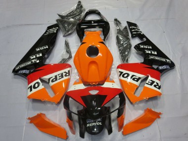 Online Naranja Rojo Blanco Negro Repsol OEM Estilo Carenado Moto Honda CBR600RR 2005-2006
