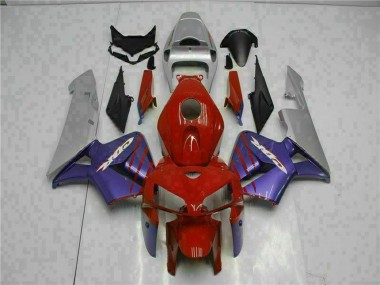 Online Rojo Púrpura Gris Carenado Moto Honda CBR600RR 2005-2006