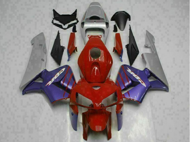 Online Rojo Púrpura Gris Carenado Moto Honda CBR600RR 2005-2006