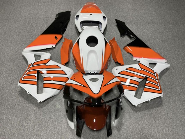 Online Blanco Naranja Alas Carenado Moto Honda CBR600RR 2005-2006