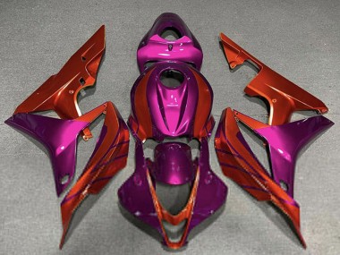 Online Violet Rojo Carenado Moto Honda CBR600RR 2007-2008