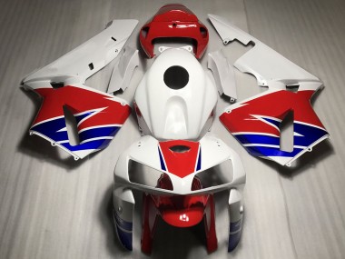 Online Blanco Rojo Azul Carenado Moto Honda CBR600RR 2005-2006