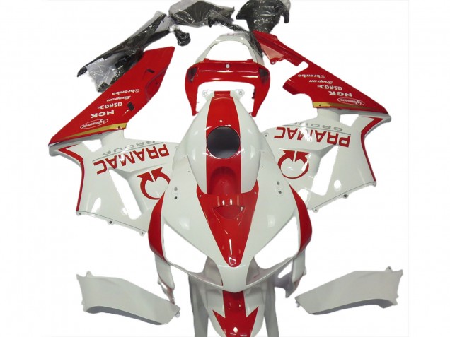 Online Blanco Rojo Pramac Carenado Moto Honda CBR600RR 2005-2006