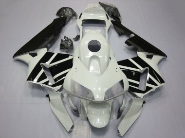 Online Blanco Negro Brillante OEM Estilo Carenado Moto Honda CBR600RR 2003-2004