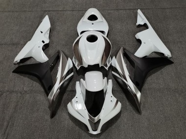 Online Blanco Negro Mate Carenado Moto Honda CBR600RR 2007-2008