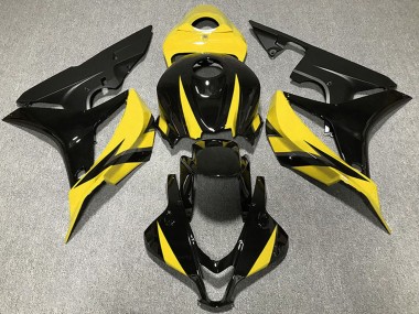 Online Amarillo Negro Brillante Negro Mate Carenado Moto Honda CBR600RR 2007-2008