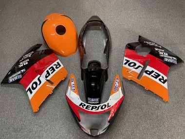 Online Naranja Blanco Rojo Negro Brillante Repsol Carenado Moto Honda CBR1100XX Blackbird 1996-2007