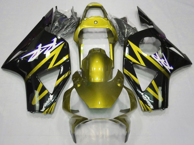 Online Amarillo Eléctrico Negro Brillante Carenado Moto Honda CBR954RR 2002-2003