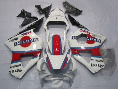 Online Blanco Rojo Negro Martini Carenado Moto Honda CBR954RR 2002-2003