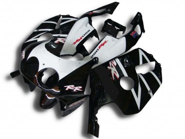 Online Negro Brillante Blanco RR Carenado Moto Honda CBR250RR 1990-1998