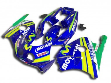 Online Azul Amarillo Verde MoviStar Rojo Castrol Carenado Moto Honda CBR250RR 1990-1998