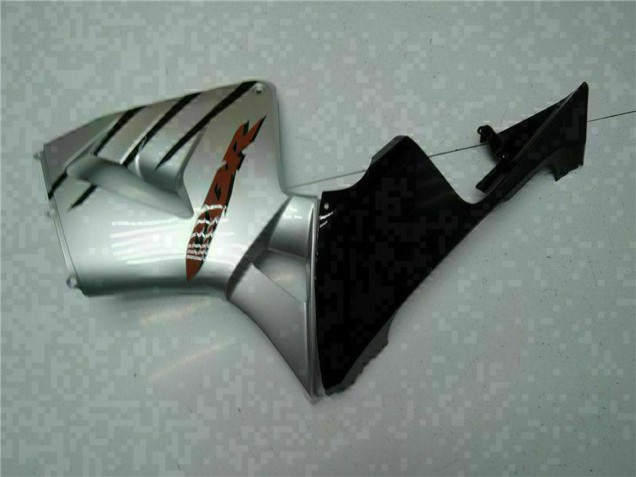 Online Negro Brillante Plata Carenado Moto Honda CBR600RR 2005-2006