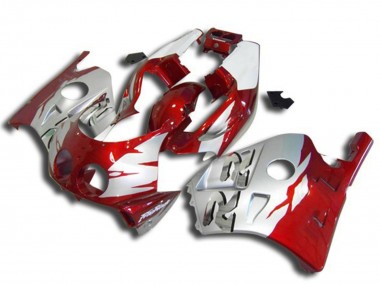 Online Plata Rojo Carenado Moto Honda CBR250RR 1990-1998