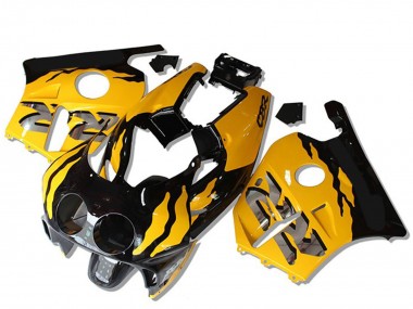 Online Amarillo Negro Brillante RR Carenado Moto Honda CBR250RR 1990-1998