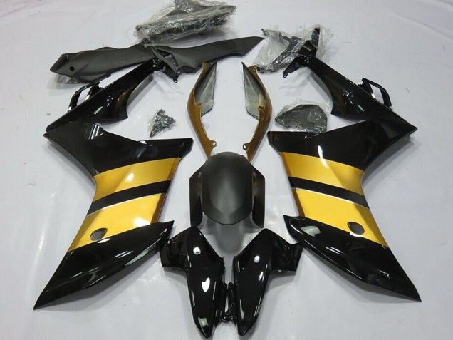 Online Oro Negro Brillante CBR Diseño Carenado Moto Honda CBR600F 2011-2013