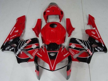 Online Rojo Negro Kit Carenado Moto Honda CBR600RR 2005-2006
