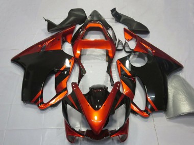 Online Naranja Negro Brillante Carenado Moto Honda CBR600 F4i 2001-2003