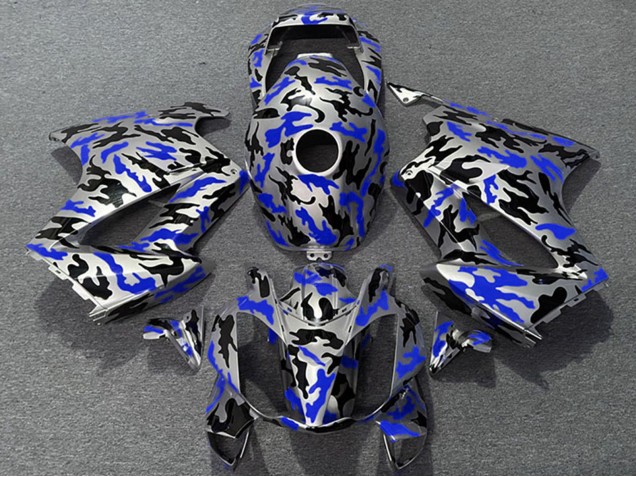 Online Azul Camouflage Carenado Moto Honda VFR 800 2002-2013