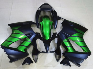 Online Verde Negro Mate Carenado Moto Honda VFR 800 2002-2013