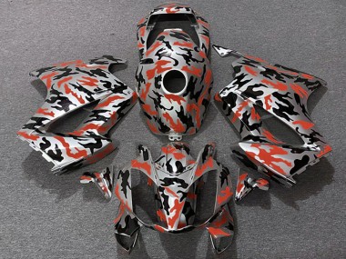 Online Rojo Camouflage Carenado Moto Honda VFR 800 2002-2013