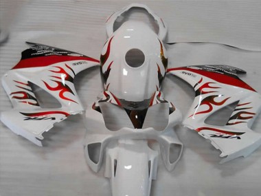Online Blanco Rojo Llama Carenado Moto Honda VFR 800 2002-2013