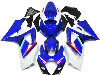 Online Azul Blanco Rojo Negro Carenado Moto Suzuki GSXR 1000 2007-2008
